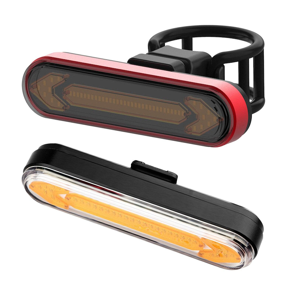 Stevvex wireless tail light red rear and amber front 2-pack with mount ring on Tampa Home & Garden Store