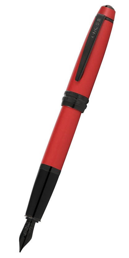 Cross Bailey matte red lacquer fountain pen with black clip and extra-fine nib on Tampa Home & Garden Store