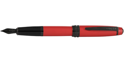 Bailey fountain pen red matte lacquer with stainless steel extra-fine nib and Cross clip on Tampa Home & Garden Store