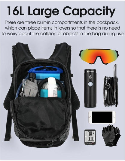 Waterproof Cycling Backpack with Hydration