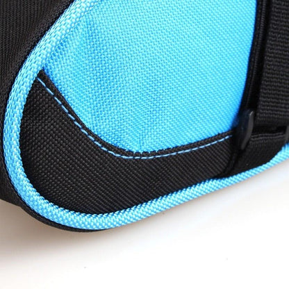 Stevvex bike saddle bag in blue with black trim, waterproof under-seat pouch on Tampa Home & Garden Store