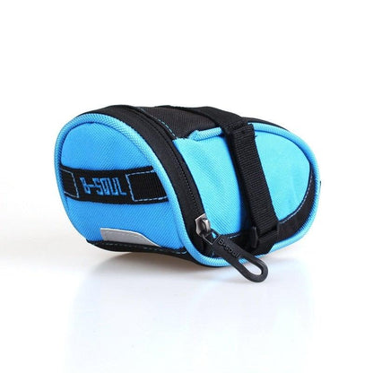 Bike saddle bag Stevvex blue waterproof under-seat pouch with strap on Tampa Home & Garden Store on Tampa Home & Garden Store
