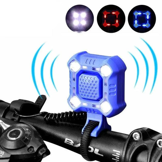 Bike bell light Stevvex, 4-LED waterproof USB rechargeable headlamp on Tampa Home & Garden Store