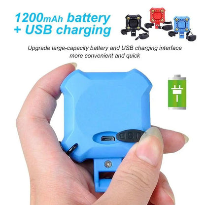 Bike Bell and 4 Lamp Light Set with USB Charging