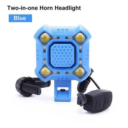 Bike Bell and 4 Lamp Light Set with USB Charging