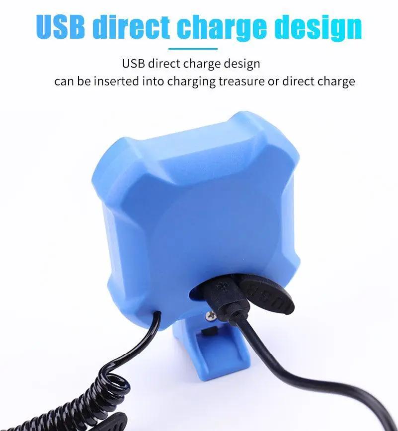 Bike Bell and 4 Lamp Light Set with USB Charging