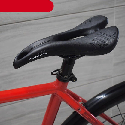 Stevvex bike saddle black PU leather padded cushion sponge shock-absorbing for MTB ST90SP5522FIT on Tampa Home & Garden Store