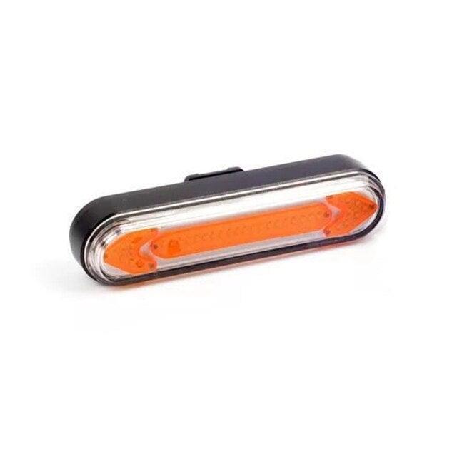Stevvex bike taillight LED rear lamp orange lens USB remote wireless turn signal on Tampa Home & Garden Store