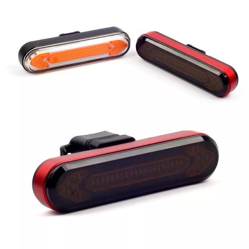 Stevvex bike taillight USB remote wireless rear LED lamp red/black housing on Tampa Home & Garden Store