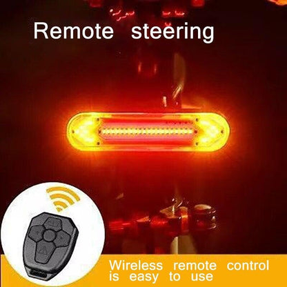 Stevvex bike taillight with USB wireless remote, amber rear LED brake/turn signal on Tampa Home & Garden Store