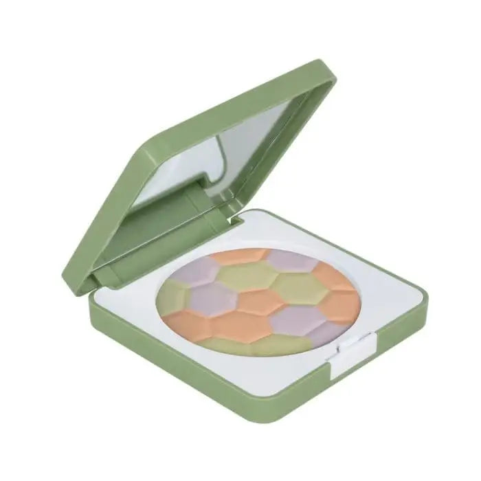 BioNike Defense Cover Concealer Powder compact with pastel hex mosaic powder in green case on Tampa Home & Garden Store