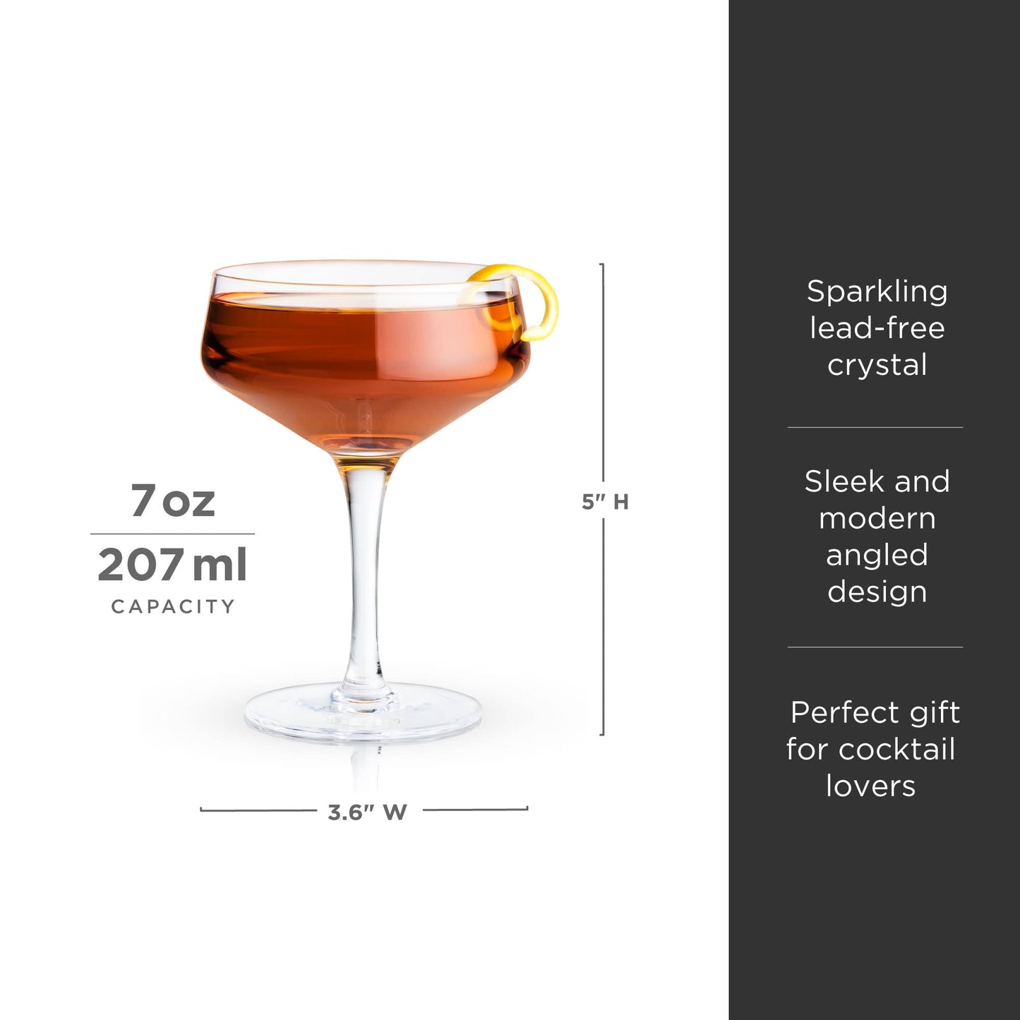 Raye Angled Crystal Coupes And Drinking Glasses