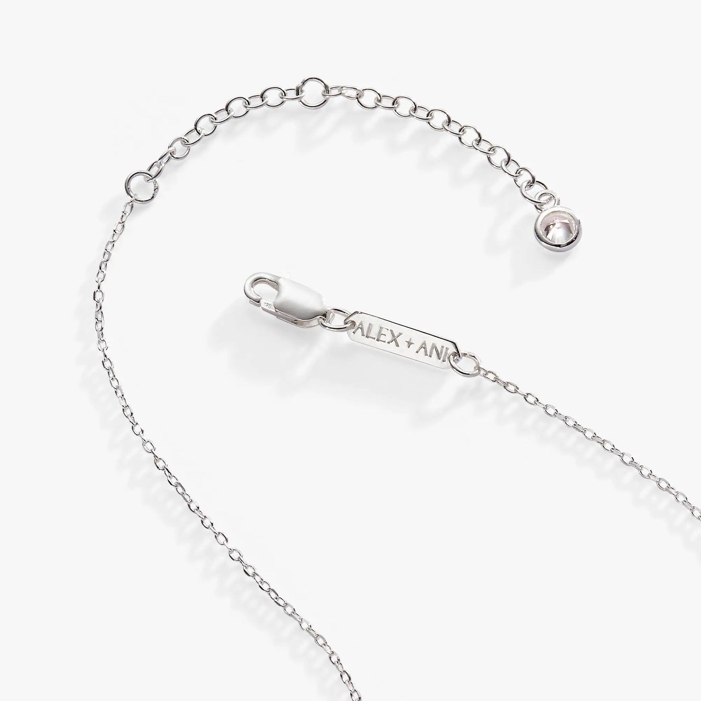 September Birthstone Pendant Necklace ALEX AND ANI, silver-tone chain with round crystal pendant on Tampa Home & Garden Store