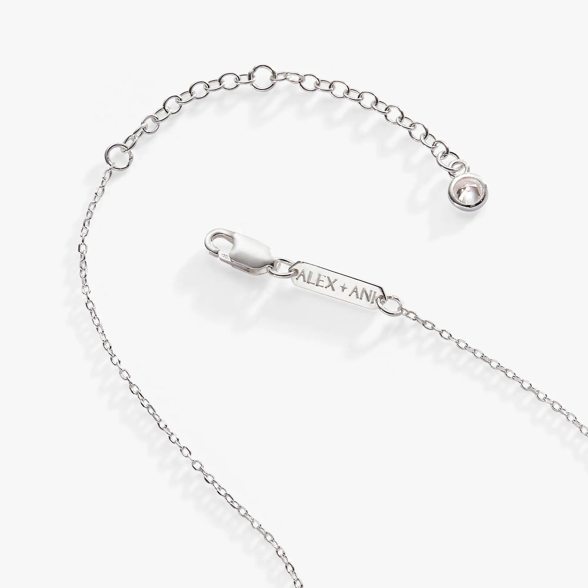 November Birthstone Pendant Necklace by Alex and Ani, silver chain with round bezel stone on Tampa Home & Garden Store