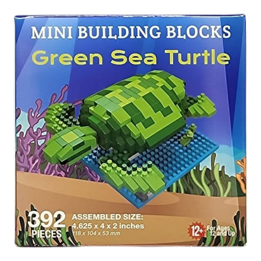 Mini bloques de construcción - Tortuga verde