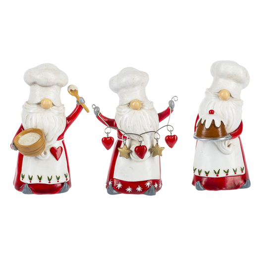 Cooking Gnome Figurines - - Tampa Home & Garden Store
