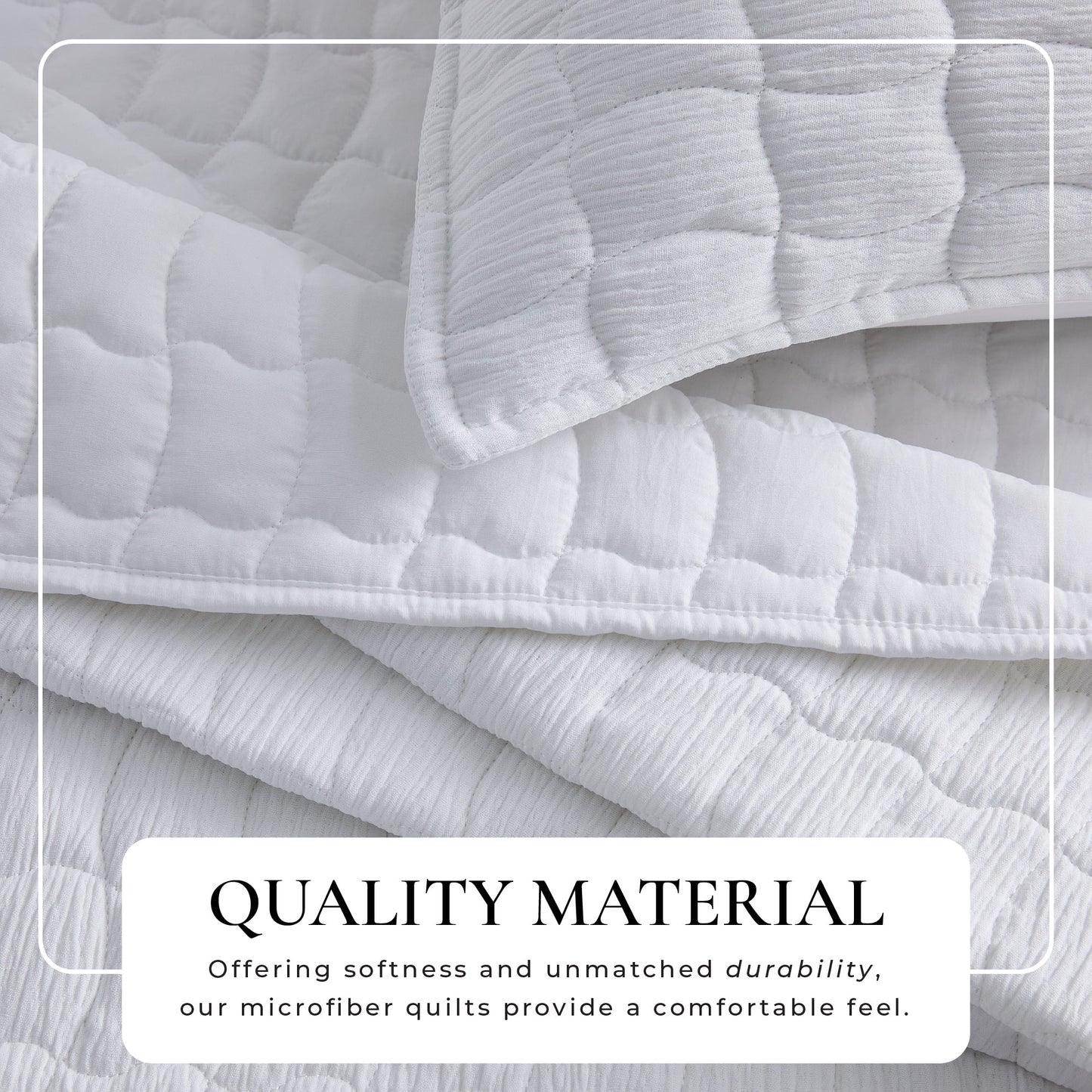 Breathable Gauze Quilt Set and Wave Stitch