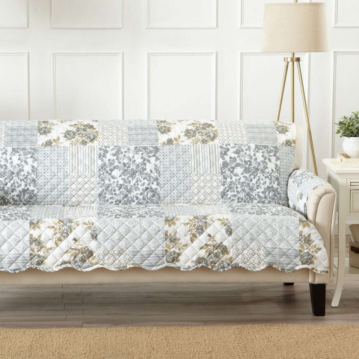 Reversible Floral Patchwork Furniture Cover