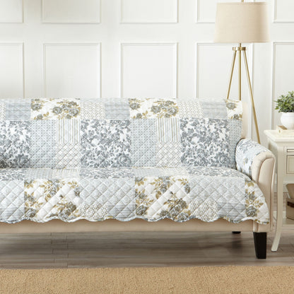 Reversible Floral Patchwork Furniture Cover