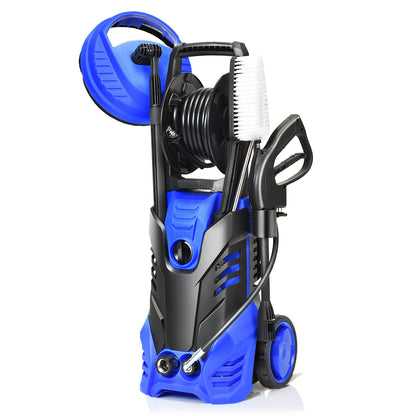 Hidrolavadora eléctrica de alta presión de 3000 PSI con limpiador de patios - Azul