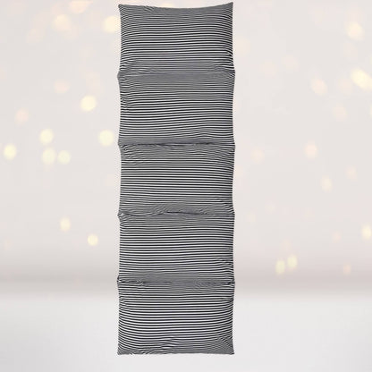 Black and white stripe pillow bed slipcover for kids floor lounger on Tampa Home & Garden Store