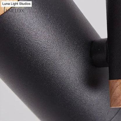 Track lighting ceiling lamp in black metal with wood accent by Decorbites on Tampa Home & Garden Store