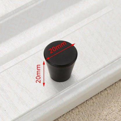 Cabinet knob Stevvex black 20mm brushed stainless steel for kitchen cabinets and drawers on Tampa Home & Garden Store