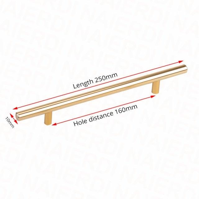 Stevvex cabinet handle brushed gold stainless 250mm 160mm spacing Tampa Home & Garden Store on Tampa Home & Garden Store