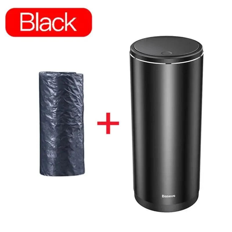 Car trash bin Stevvex black with liner, plastic waste holder 2-piece set on Tampa Home & Garden Store