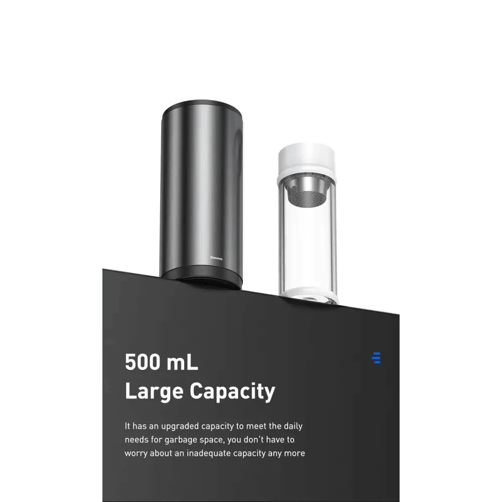 Black car trash bin cylindrical waste can for vehicle interior storage on Tampa Home & Garden Store