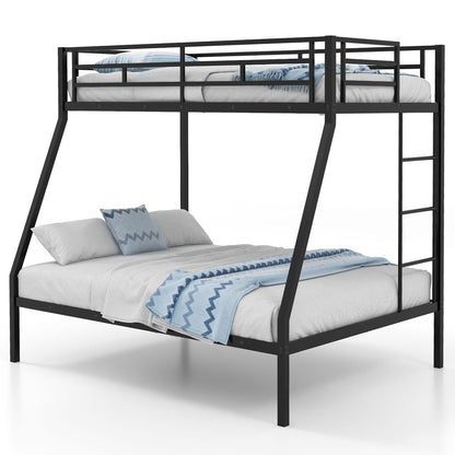 Estructura de cama metálica con somier de láminas que ahorra espacio para adolescentes y adultos, sin ruido, no necesita somier, color negro