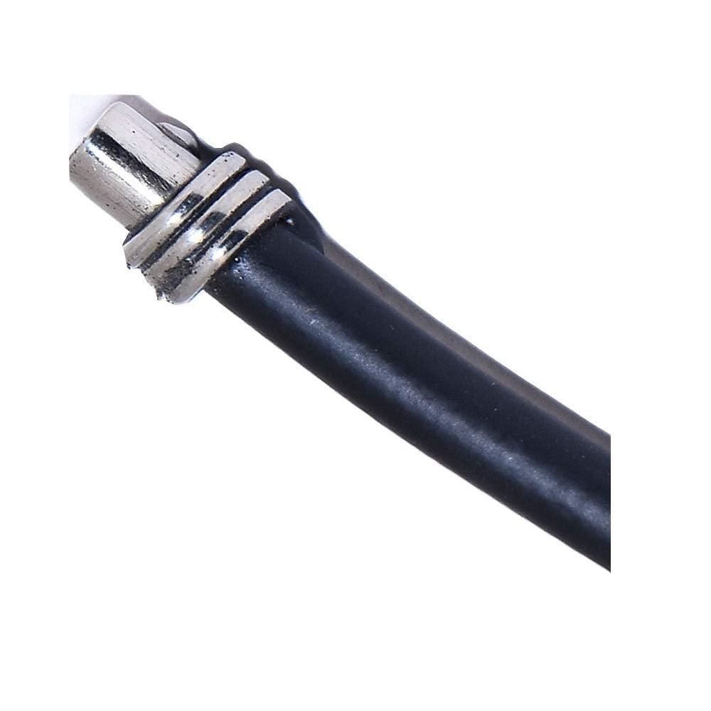 Vibhsa black silverware teaspoon handle close-up with chrome collar on Tampa Home & Garden Store