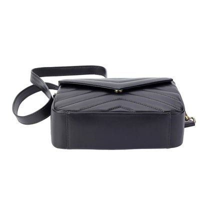 Soft Lambskin Mini Flap Crossbody Bag – Quilted Leather Shoulder Purse