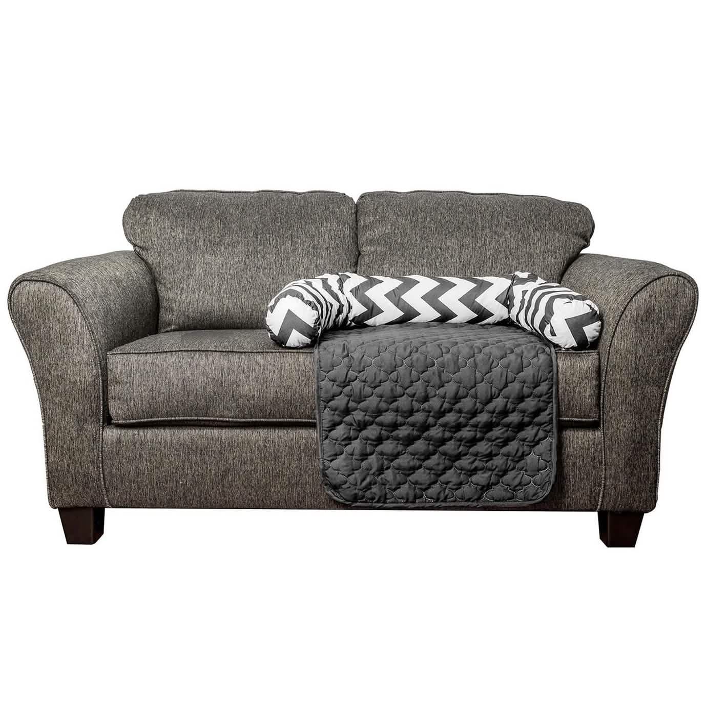 Chevron Reversible Quilted Pet Bed Chair Cover DailySale gray quilted fabric for chairs on Tampa Home & Garden Store