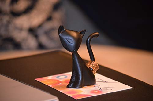 Vibhsa Cat Ring Holder black jewelry organizer for rings on Tampa Home & Garden Store
