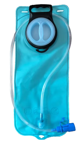 Hydration bladder River Country Gear in turquoise with blue mouthpiece and clear sip tube on Tampa Home & Garden Store