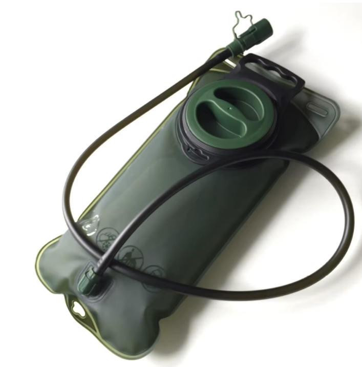 Hydration bladder River Country Gear olive-green reservoir with green cap and drinking hose on Tampa Home & Garden Store