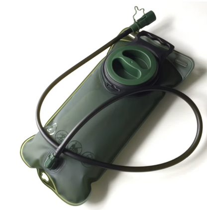 Hydration bladder River Country Gear olive-green reservoir with green cap and drinking hose on Tampa Home & Garden Store