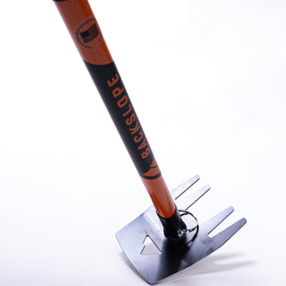 Blaze tool by Backslope Tools orange and black shaft with metal mounting base on Tampa Home & Garden Store