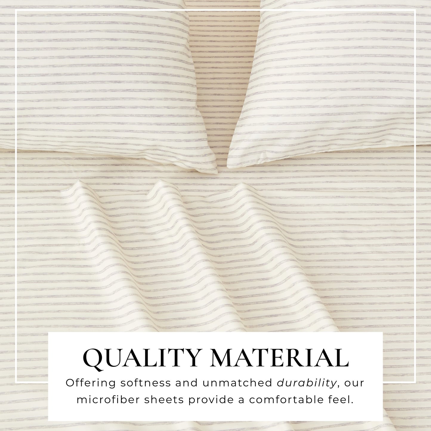 The Striped Microfiber Sheet Set and Soft Finish