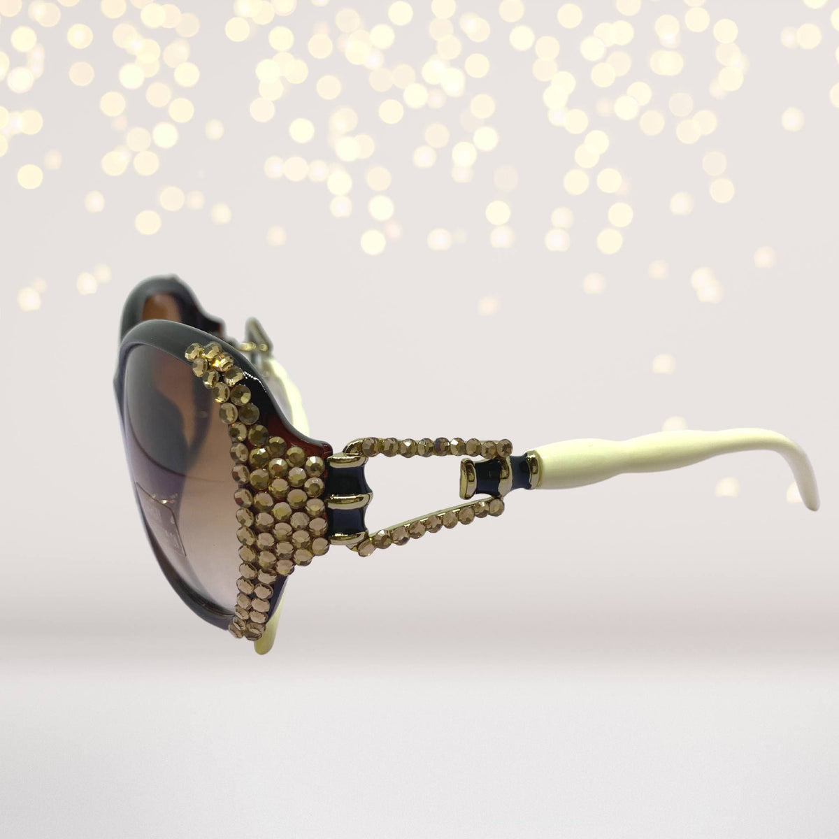 Bling Stone Sunglasses by Chicky Chicky Bling Bling with gold rhinestone frame on Tampa Home & Garden Store