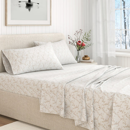 Turkish Cotton Flannel Sheet Set and Floral