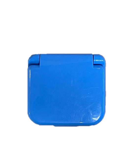 Sewing kit case blue plastic River Country Gear with hinged lid on Tampa Home & Garden Store