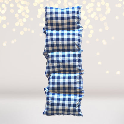 Blue plaid kids pillowcase buffalo check for floor lounger by Chicky Bling Bling on Tampa Home & Garden Store