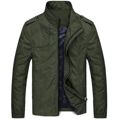 Men's olive green lightweight windbreaker jacket from Stevvex on Tampa Home & Garden Store