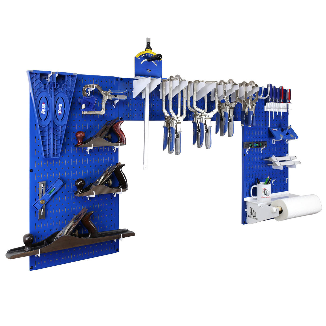 Metal Pegboard and Tool Storage Organizer Set