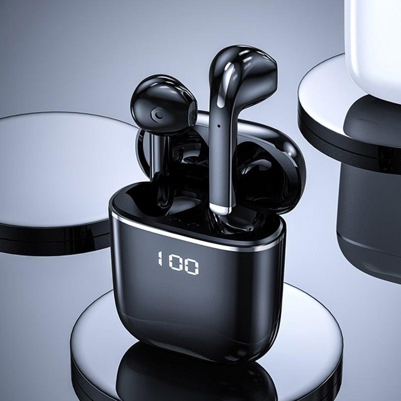 Stevvex ST10SFFYE4NMF in-ear wireless earbuds with LED charging case Bluetooth 5.0 black on Tampa Home & Garden Store