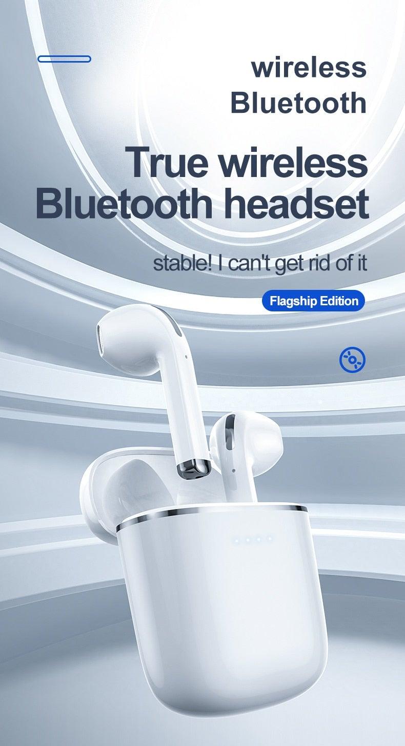 Stevvex in-ear Bluetooth 5.0 earbuds with white charging case on Tampa Home & Garden Store