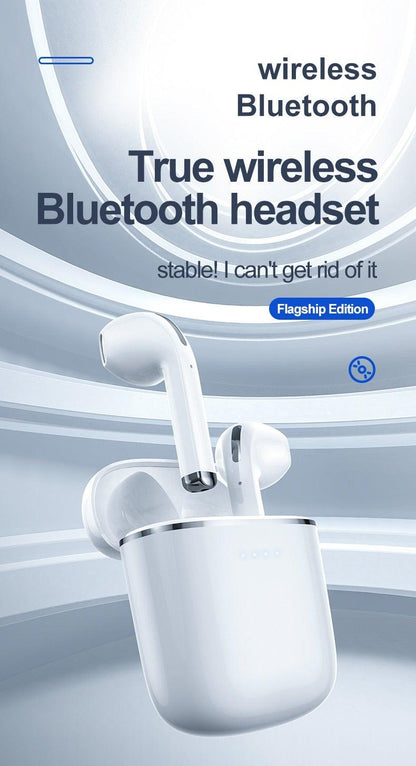 Stevvex in-ear Bluetooth 5.0 earbuds with white charging case on Tampa Home & Garden Store