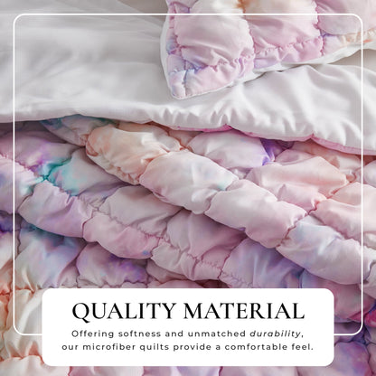 Soft Marshmallow Texture Quilt Set and Bedding